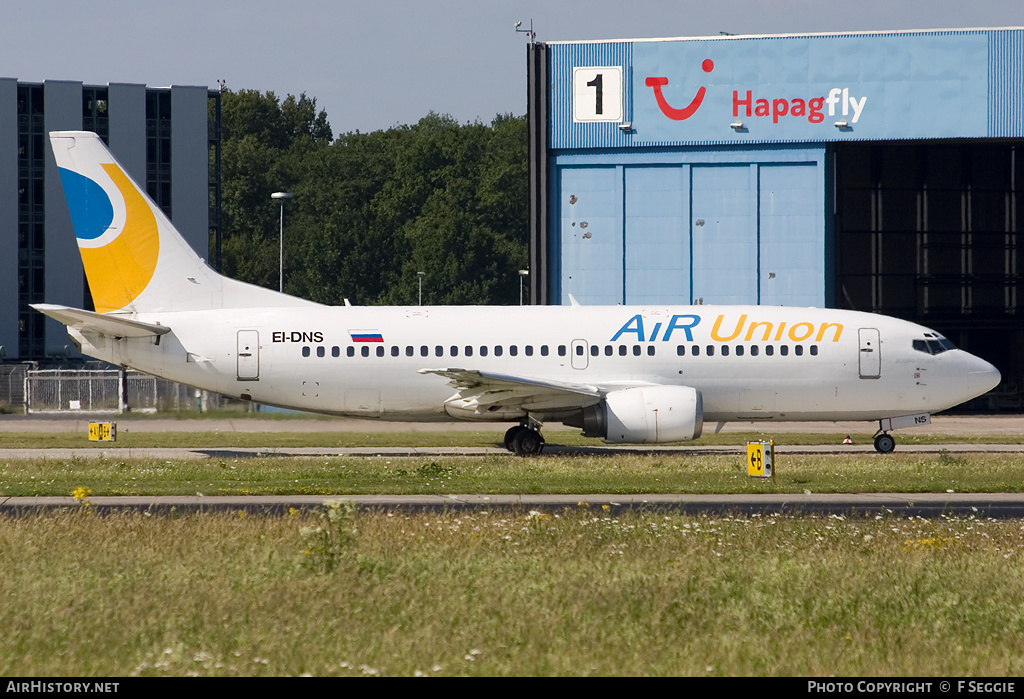 Aircraft Photo of EI-DNS | Boeing 737-329 | Air Union | AirHistory.net #53428