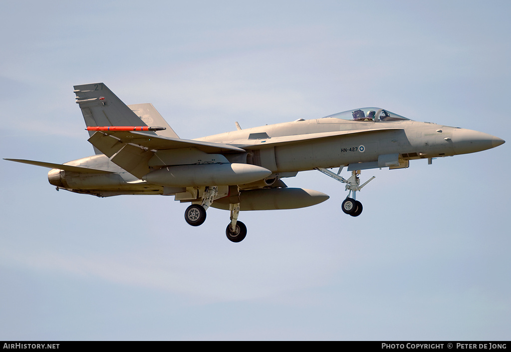 Aircraft Photo of HN-427 | McDonnell Douglas F/A-18C Hornet | Finland - Air Force | AirHistory.net #53436