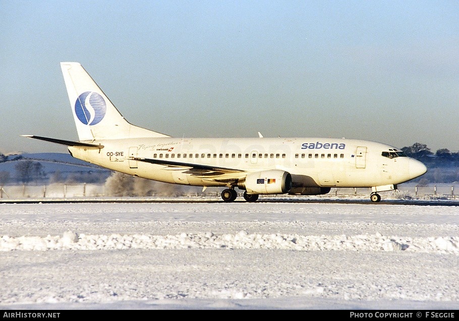 Aircraft Photo of OO-SYE | Boeing 737-529 | Sabena | AirHistory.net #53439