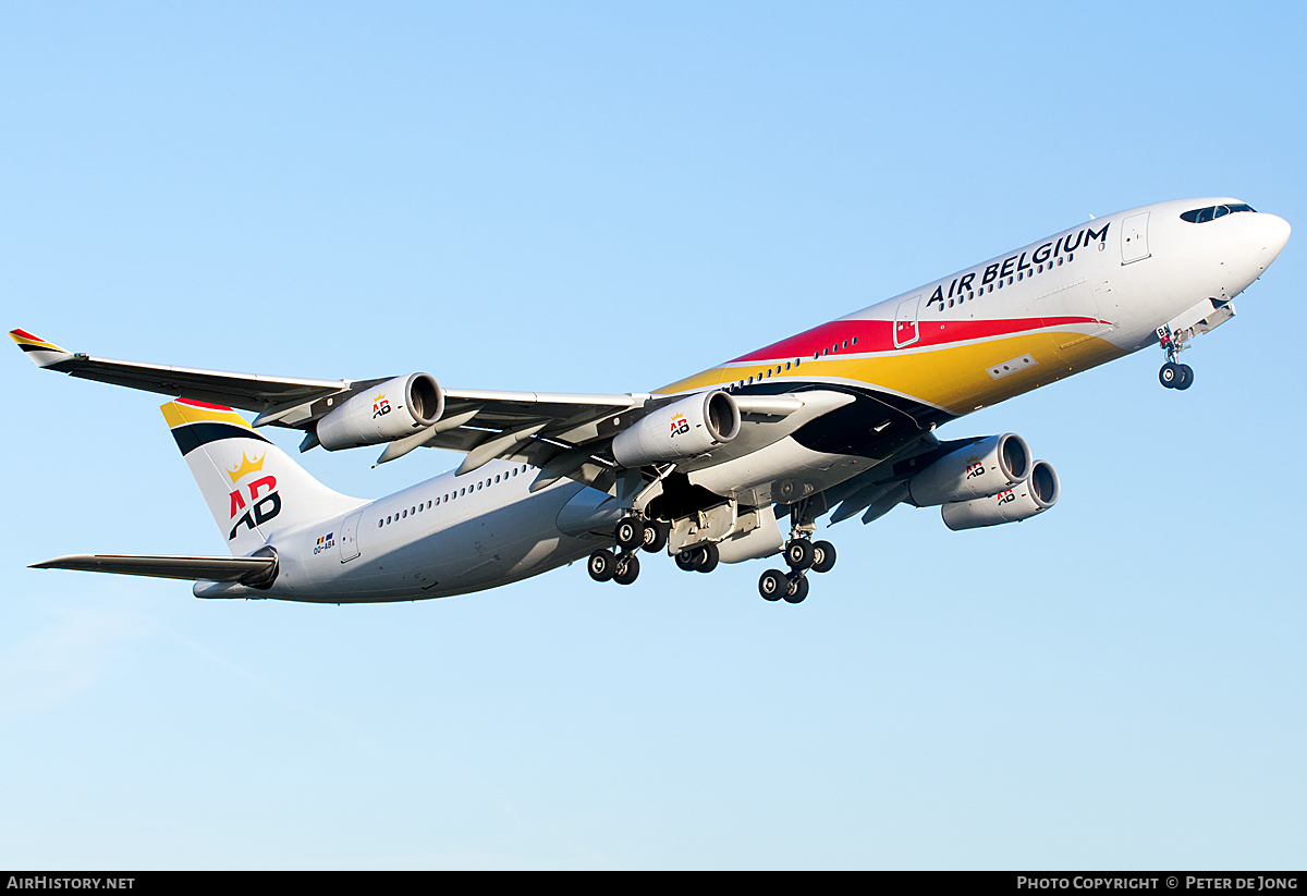 Aircraft Photo of OO-ABA | Airbus A340-313 | Air Belgium | AirHistory.net #53443