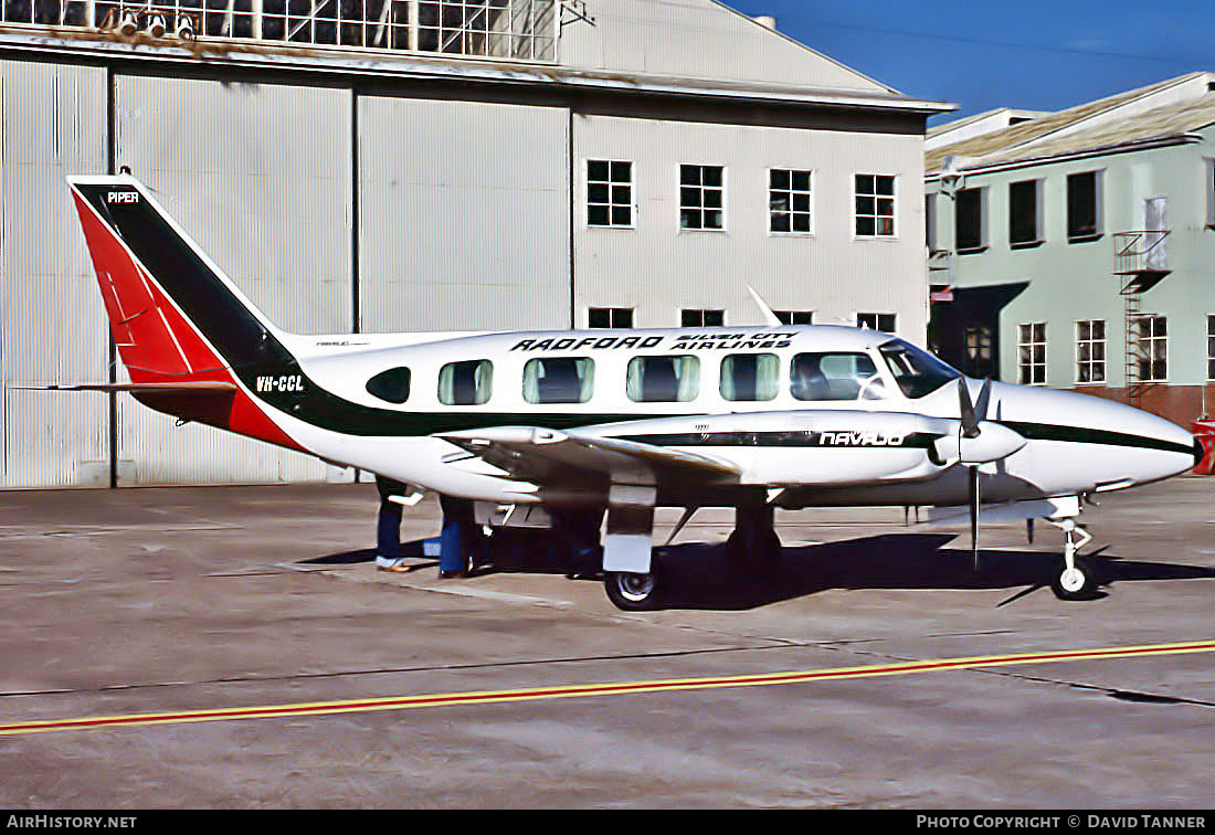 Aircraft Photo of VH-CCL | Piper PA-31-350 Navajo Chieftain | Radford Silver City Airlines | AirHistory.net #53490