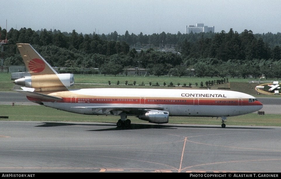 Aircraft Photo of N68042 | McDonnell Douglas DC-10-10 | Continental Airlines | AirHistory.net #53508