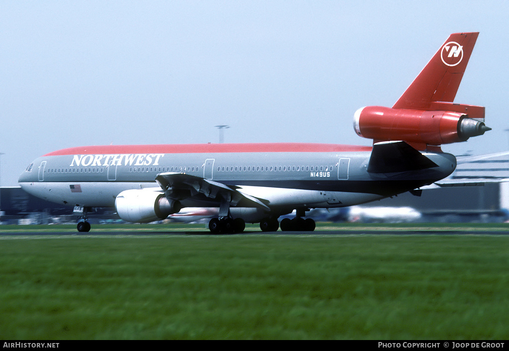Aircraft Photo of N149US | McDonnell Douglas DC-10-40 | Northwest Airlines | AirHistory.net #53540