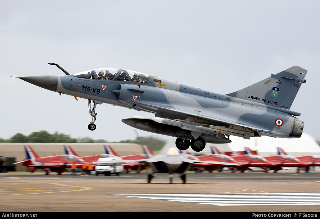 Aircraft Photo of 528 | Dassault Mirage 2000B | France - Air Force | AirHistory.net #53565