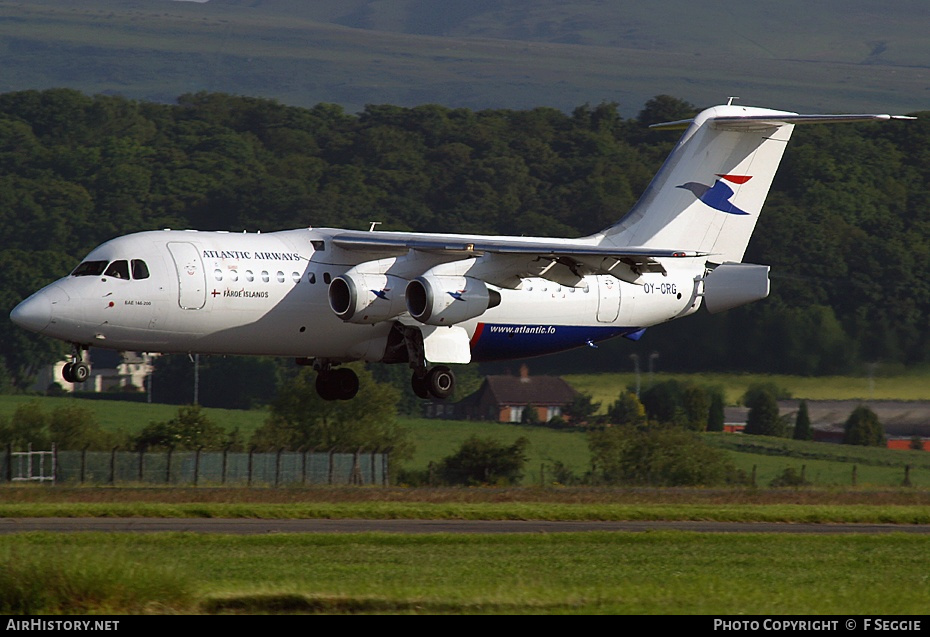 Aircraft Photo of OY-CRG | British Aerospace BAe-146-200 | Atlantic Airways | AirHistory.net #53566