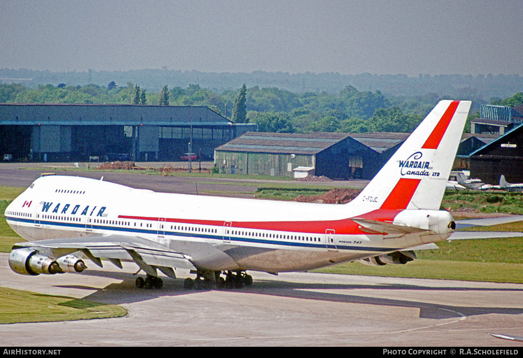 Aircraft Photo of C-FDJC | Boeing 747-1D1 | Wardair Canada | AirHistory.net #53594