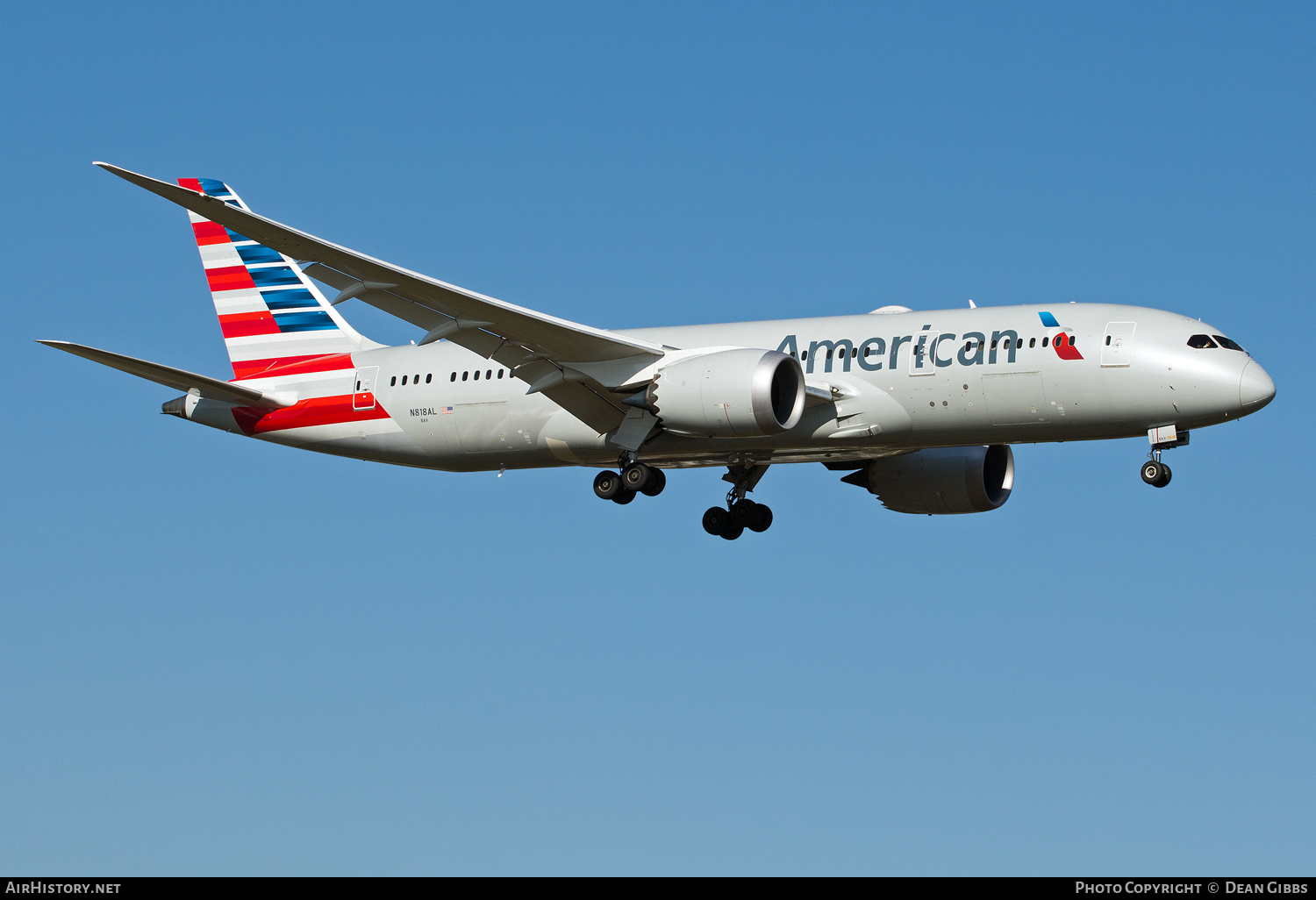 Aircraft Photo of N818AL | Boeing 787-8 Dreamliner | American Airlines | AirHistory.net #53603