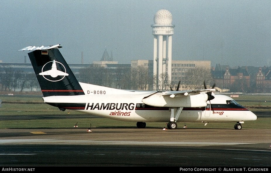 Aircraft Photo of D-BOBO | De Havilland Canada DHC-8-102 Dash 8 | Hamburg Airlines | AirHistory.net #53609