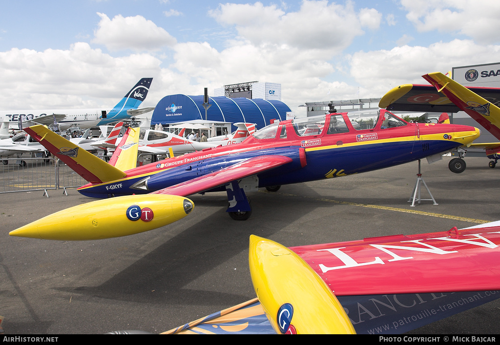 Aircraft Photo of F-GKYF | Fouga CM-170R Magister | Patrouille Tranchant | AirHistory.net #53634
