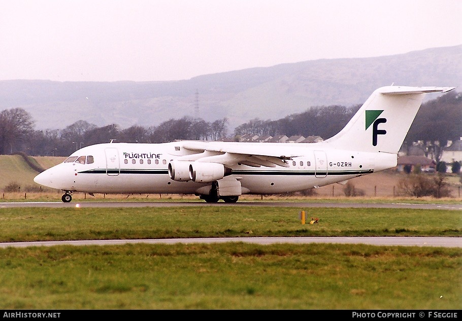 Aircraft Photo of G-OZRH | British Aerospace BAe-146-200 | Flightline | AirHistory.net #53636