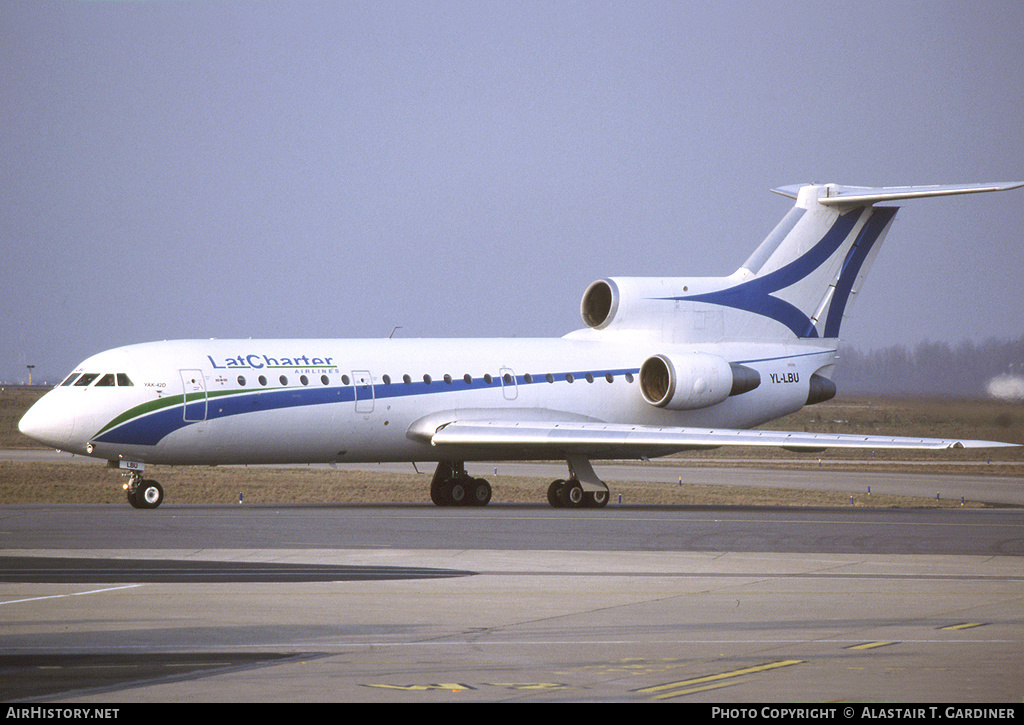 Aircraft Photo of YL-LBU | Yakovlev Yak-42D | LatCharter Airlines | AirHistory.net #53641