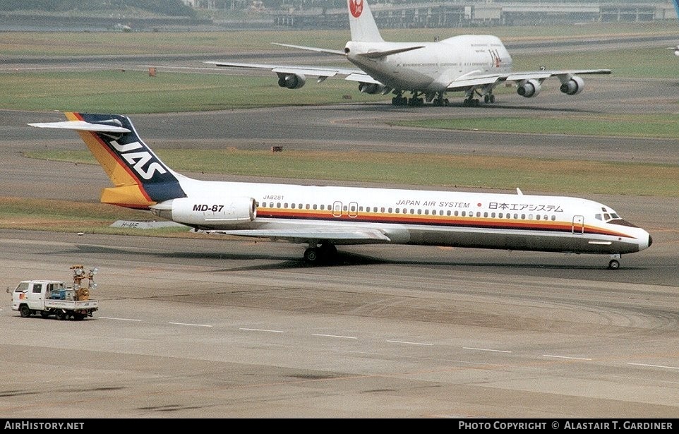 Aircraft Photo of JA8281 | McDonnell Douglas MD-87 (DC-9-87) | Japan Air System - JAS | AirHistory.net #53642