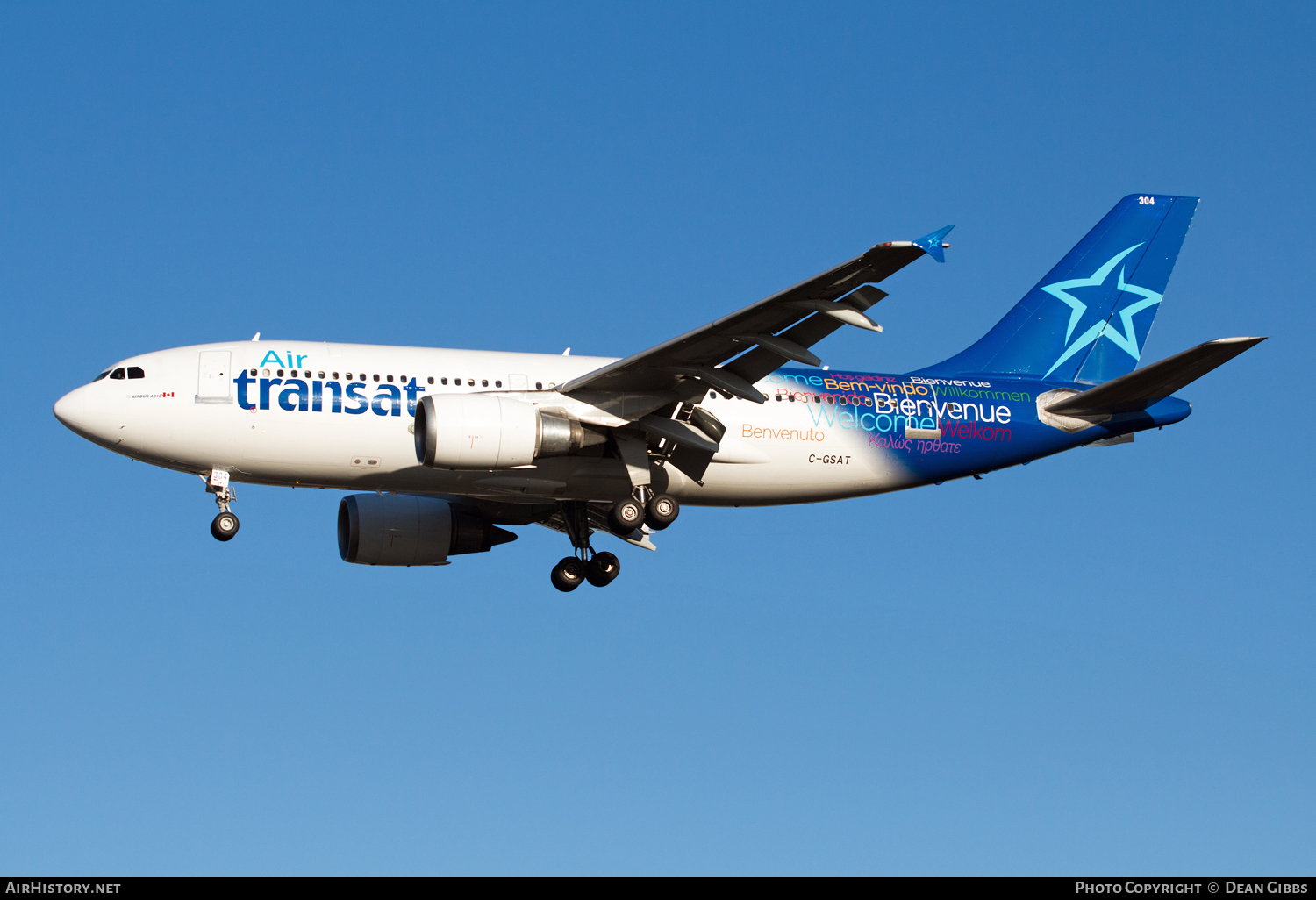 Aircraft Photo of C-GSAT | Airbus A310-308 | Air Transat | AirHistory.net #53652