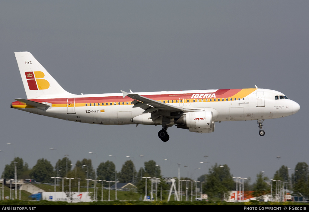 Aircraft Photo of EC-HYC | Airbus A320-214 | Iberia | AirHistory.net #53662