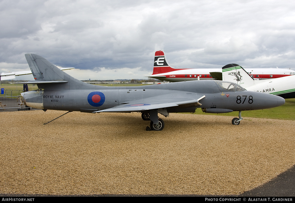 Aircraft Photo of G-BWGN / WT722 | Hawker Hunter T8C | UK - Navy | AirHistory.net #53691