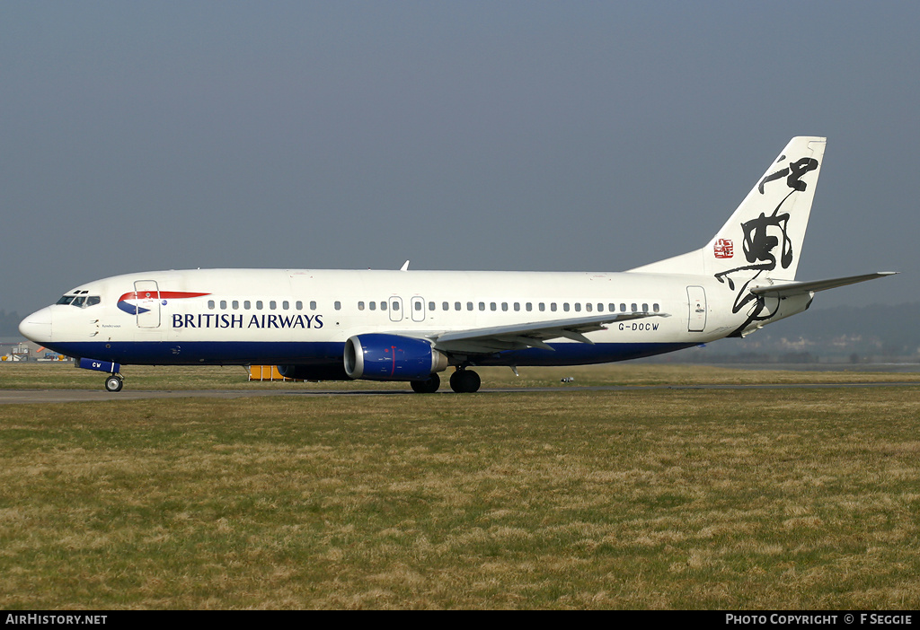 Aircraft Photo of G-DOCW | Boeing 737-436 | British Airways | AirHistory.net #53695