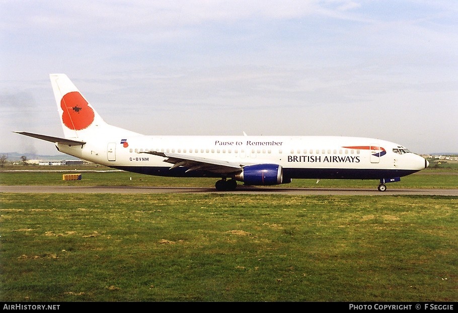 Aircraft Photo of G-BVNM | Boeing 737-4S3 | British Airways | AirHistory.net #53699