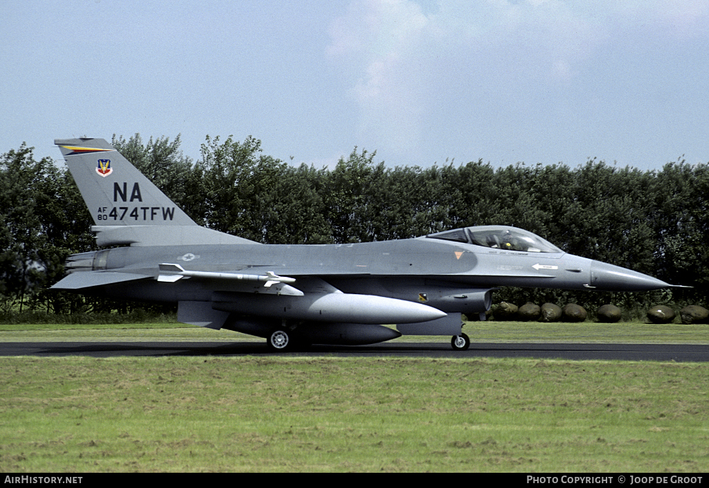 Aircraft Photo of 80-0474 / AF80-474 | General Dynamics F-16A Fighting Falcon | USA - Air Force | AirHistory.net #53744