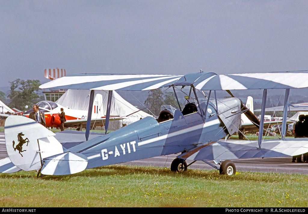 Aircraft Photo of G-AYIT | De Havilland D.H. 82A Tiger Moth II | AirHistory.net #53837