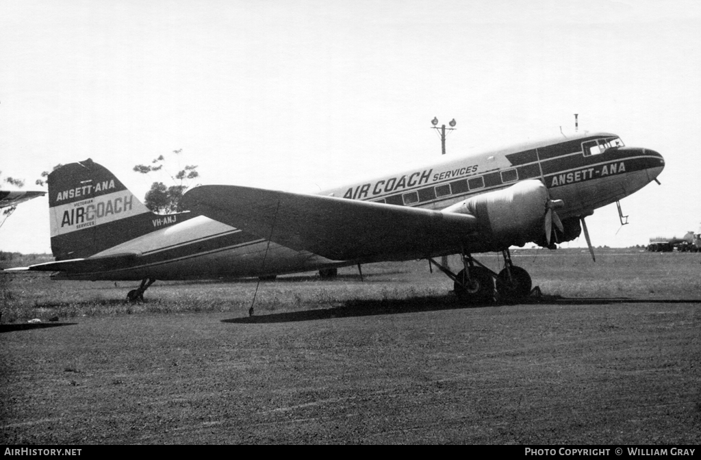 Aircraft Photo of VH-ANJ | Douglas C-47D Skytrain | Ansett-ANA Victorian Air Coach Services | AirHistory.net #53849