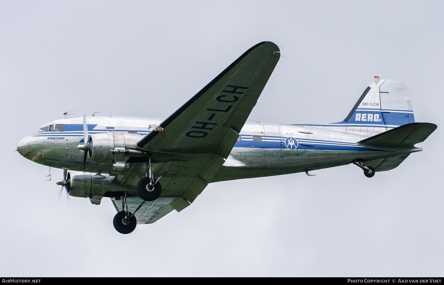 Aircraft Photo of OH-LCH | Douglas DC-3(CF) | Airveteran | Aero - Finnish Airlines | AirHistory.net #53854