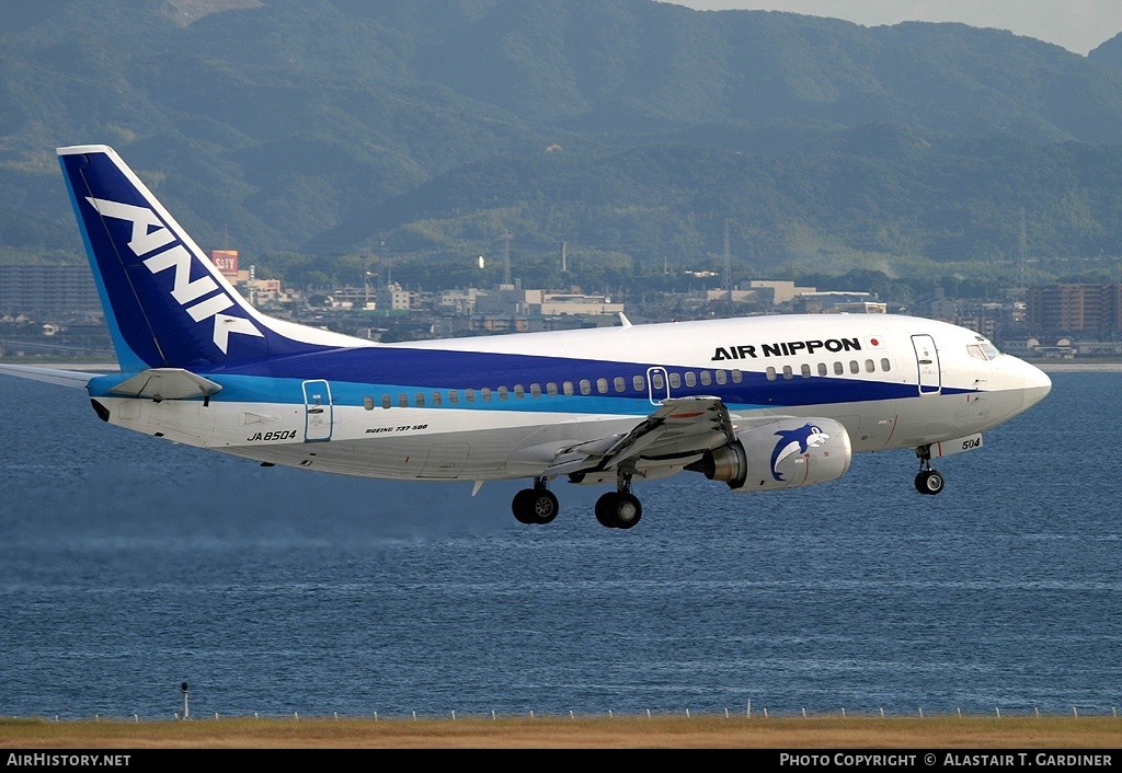 Aircraft Photo of JA8504 | Boeing 737-54K | Air Nippon - ANK | AirHistory.net #53902