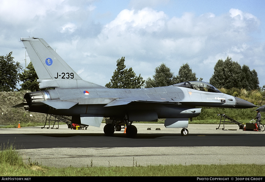 Aircraft Photo of J-239 | General Dynamics F-16A Fighting Falcon | Netherlands - Air Force | AirHistory.net #53904