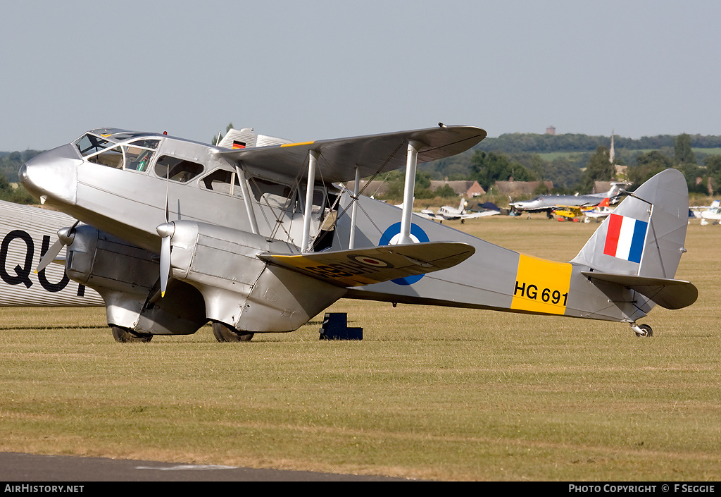 Aircraft Photo of G-AIYR / HG691 | De Havilland D.H. 89A Dragon Rapide | UK - Air Force | AirHistory.net #53986