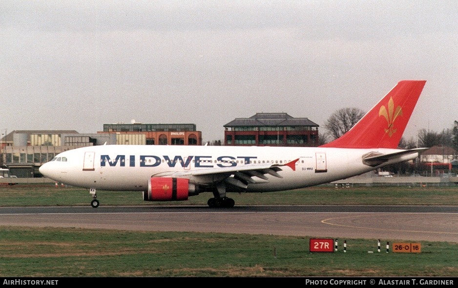 Aircraft Photo of SU-MWA | Airbus A310-304 | Midwest Airlines | AirHistory.net #53993