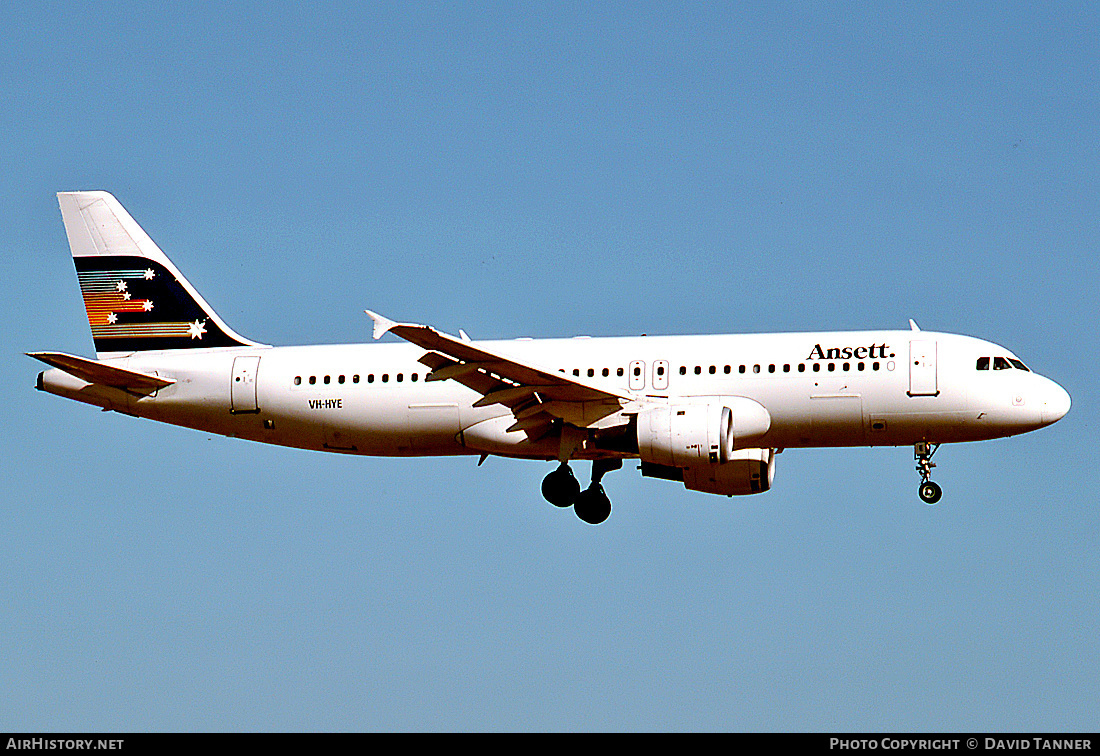 Aircraft Photo of VH-HYE | Airbus A320-211 | Ansett | AirHistory.net #54041