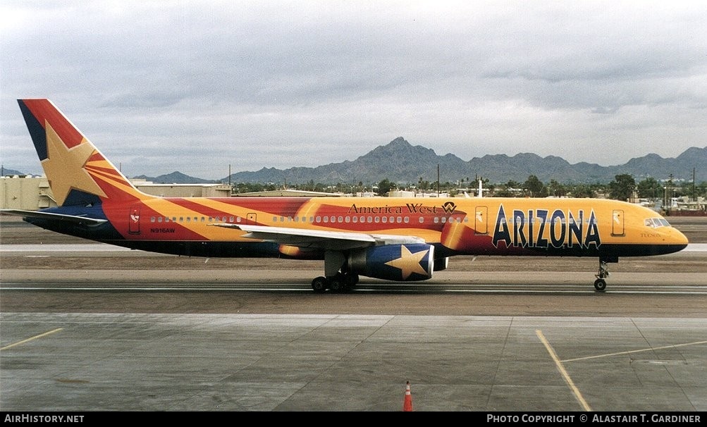 Aircraft Photo of N916AW | Boeing 757-23A | America West Airlines | AirHistory.net #54047