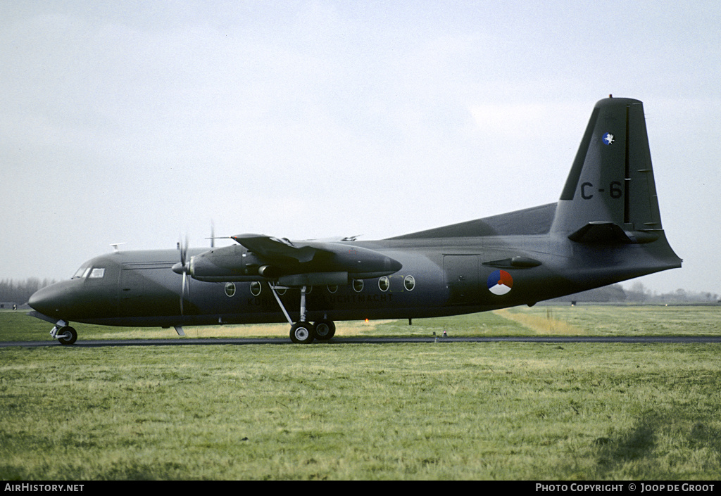 Aircraft Photo of C-6 | Fokker F27-300M Troopship | Netherlands - Air Force | AirHistory.net #54113