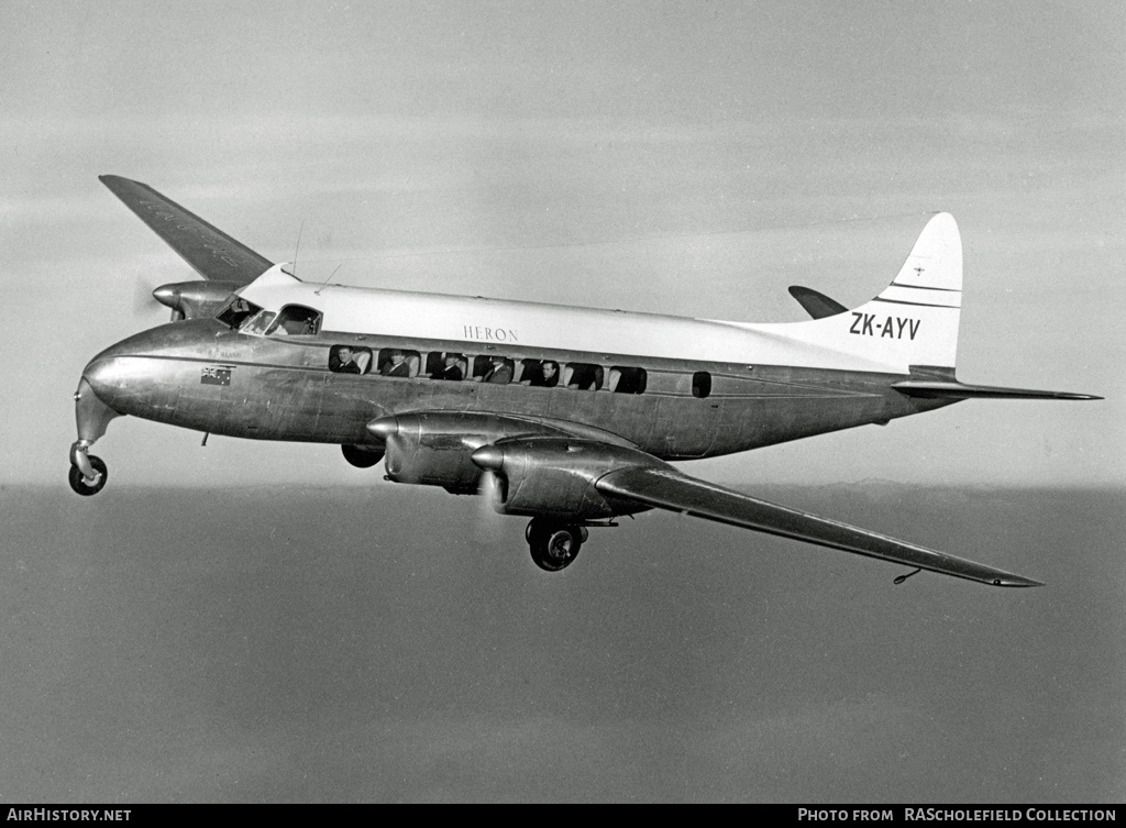 Aircraft Photo of ZK-AYV | De Havilland D.H. 114 Heron 1B | AirHistory.net #54174