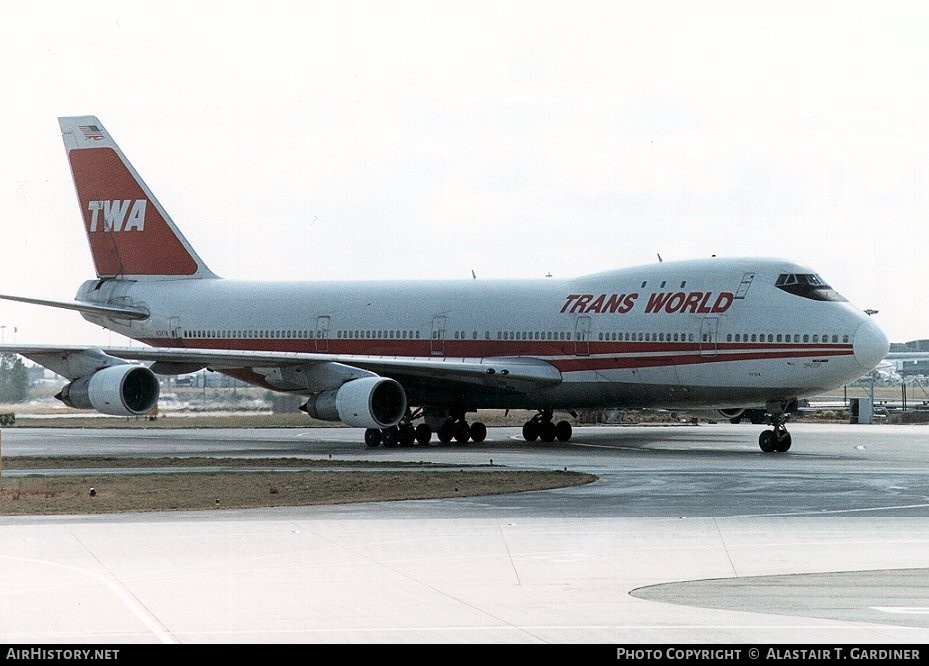 Aircraft Photo of N134TW | Boeing 747-156 | Trans World Airlines - TWA | AirHistory.net #54214
