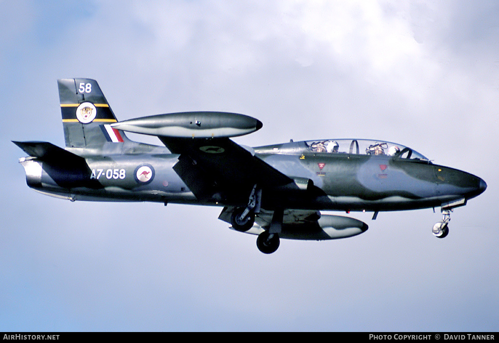 Aircraft Photo of A7-058 | Commonwealth CA-30 (MB-326H) | Australia - Air Force | AirHistory.net #54244