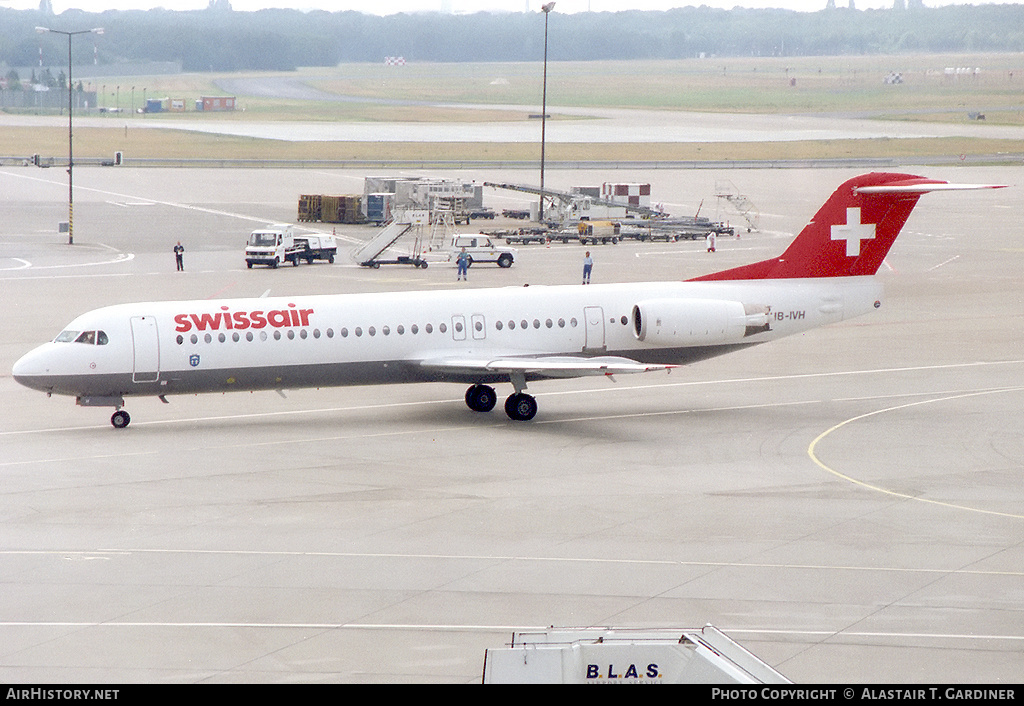 Aircraft Photo of HB-IVH | Fokker 100 (F28-0100) | Swissair | AirHistory.net #54305
