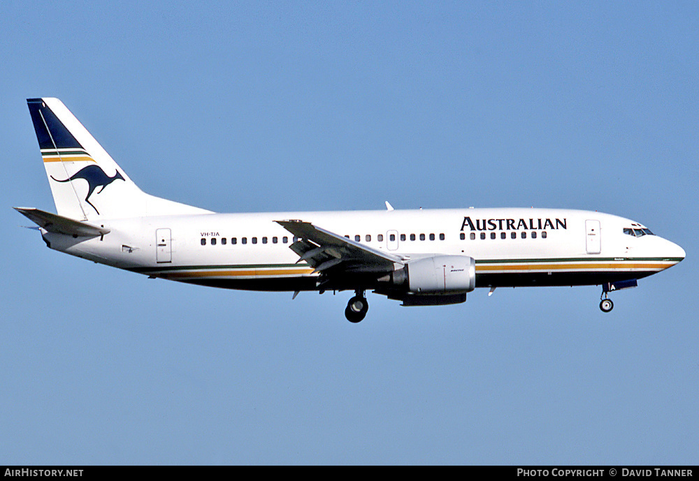 Aircraft Photo of VH-TJA | Boeing 737-376 | Australian Airlines | AirHistory.net #54334