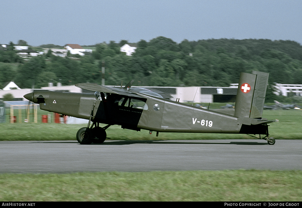 Aircraft Photo of V-619 | Pilatus PC-6/B2-H2M-1 Turbo Porter | Switzerland - Air Force | AirHistory.net #54342