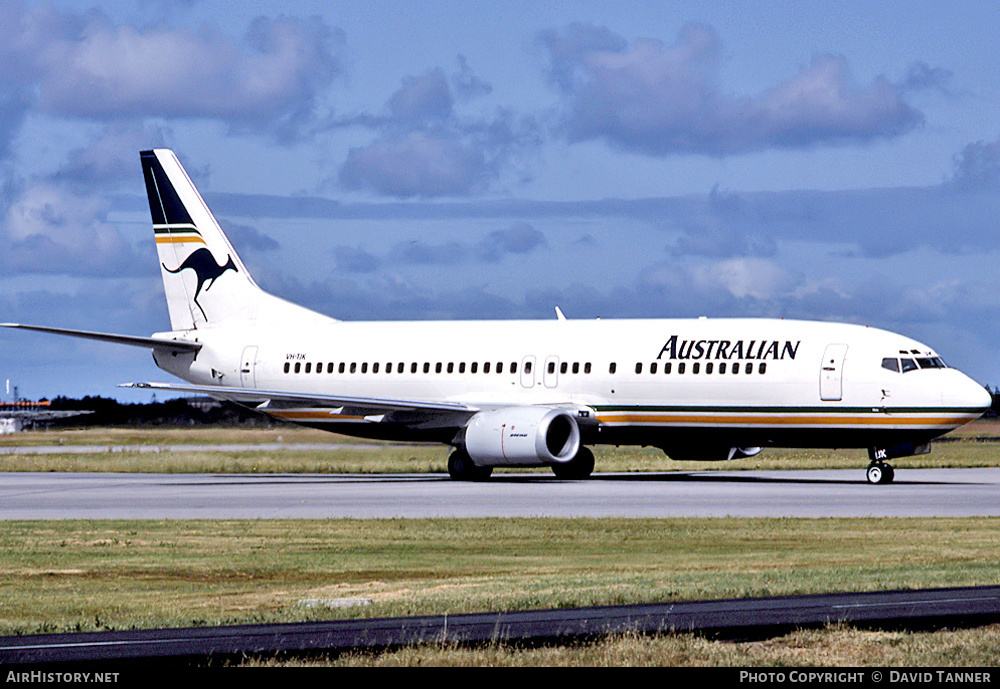 Aircraft Photo of VH-TJK | Boeing 737-476 | Australian Airlines | AirHistory.net #54358