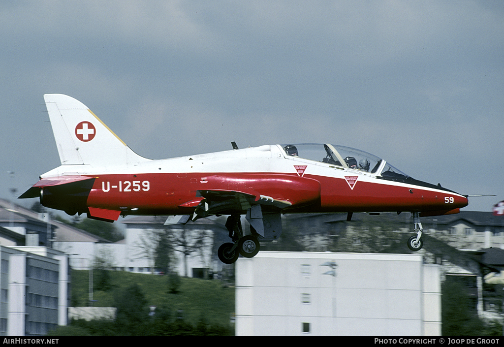Aircraft Photo of U-1259 | British Aerospace Hawk 66 | Switzerland - Air Force | AirHistory.net #54373