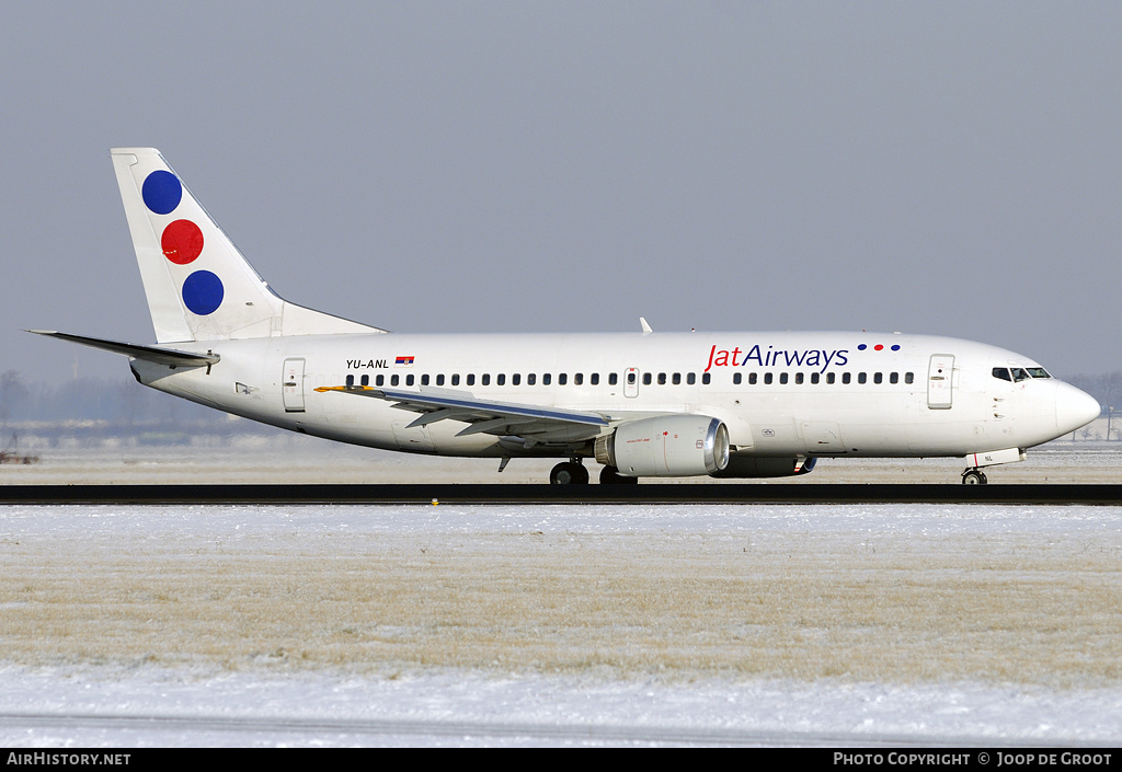 Aircraft Photo of YU-ANL | Boeing 737-3H9 | Jat Airways | AirHistory.net #54413