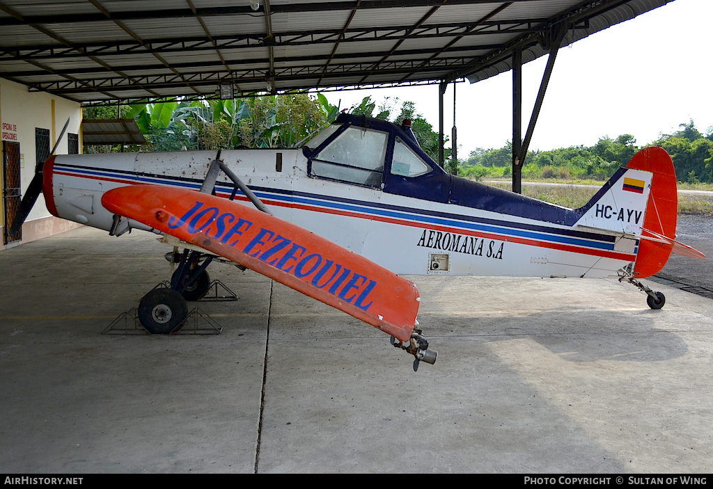 Aircraft Photo of HC-AYV | Piper PA-25-235 Pawnee C | AeroMana | AirHistory.net #54421