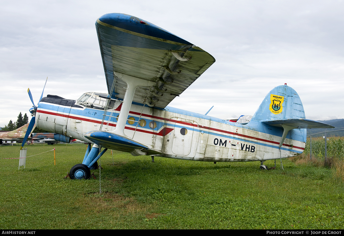 Aircraft Photo of OM-VHB | Antonov An-2P | Halag A.S. Kosice | AirHistory.net #54441