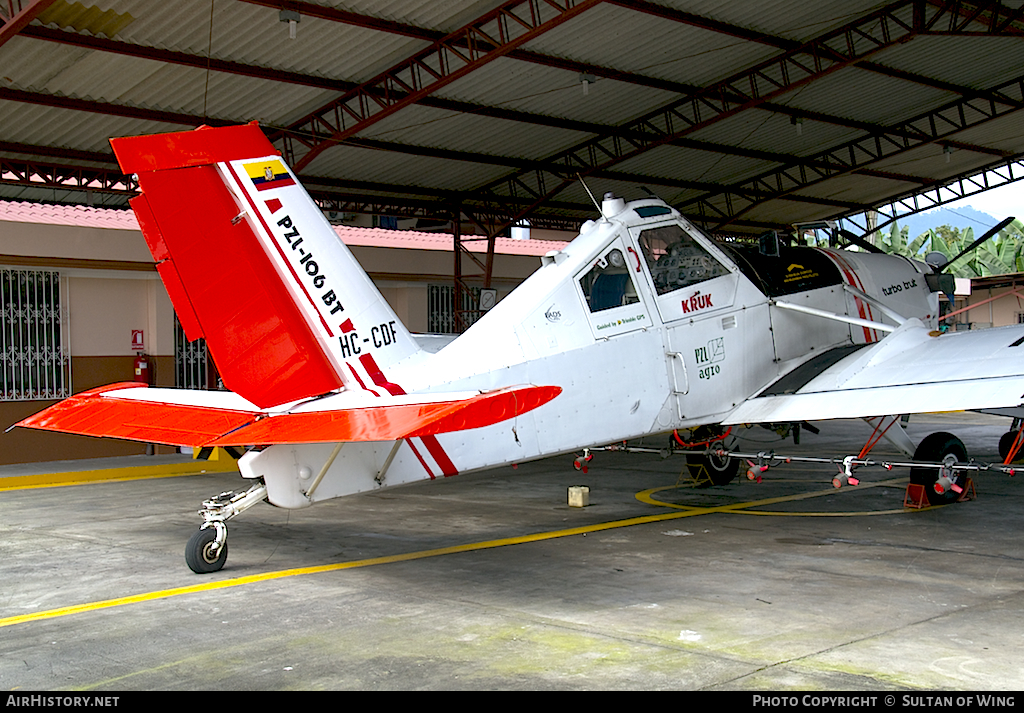 Aircraft Photo of HC-CDF | PZL-Okecie PZL-106BT-601 Turbo Kruk | APACSA | AirHistory.net #54447