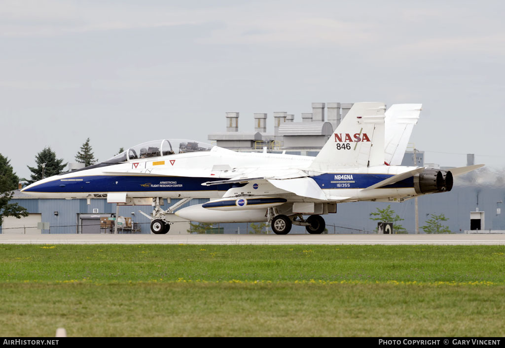 Aircraft Photo of N846NA / NASA 846 | McDonnell Douglas F/A-18B Hornet | NASA - National Aeronautics and Space Administration | AirHistory.net #54448