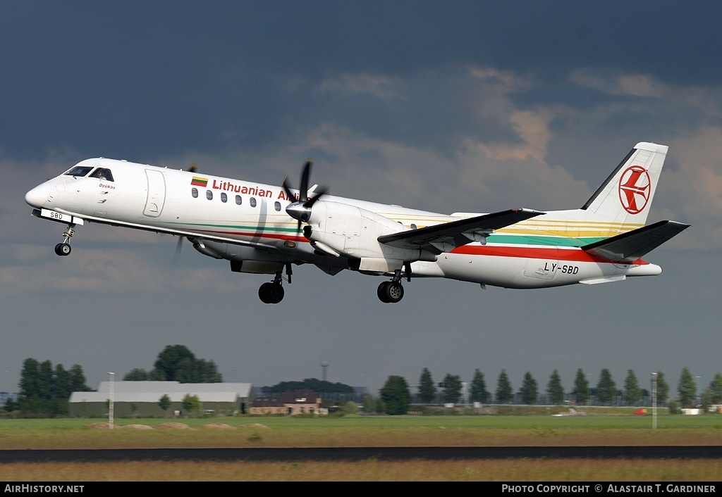 Aircraft Photo of LY-SBD | Saab 2000 | Lithuanian Airlines | AirHistory.net #54473