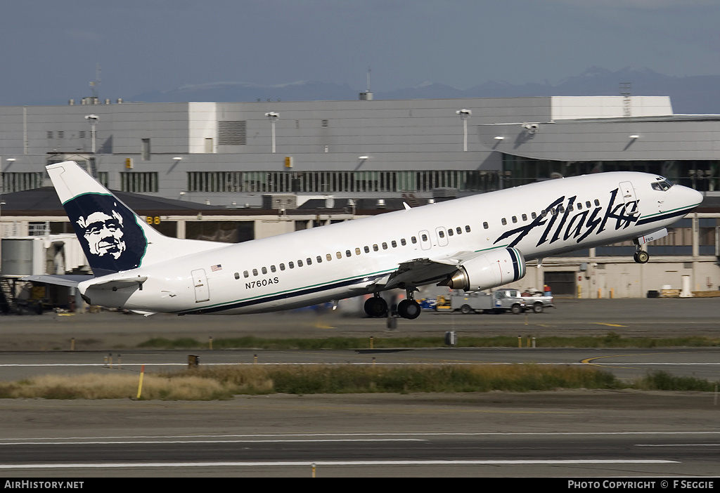 Aircraft Photo of N760AS | Boeing 737-4Q8 | Alaska Airlines | AirHistory.net #54475