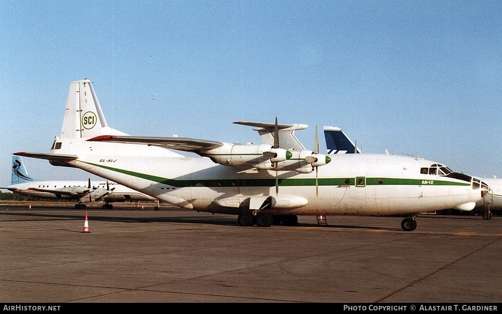 Aircraft Photo of EL-ALJ | Antonov An-12BK | Santa Cruz Imperial - SCI | AirHistory.net #54478