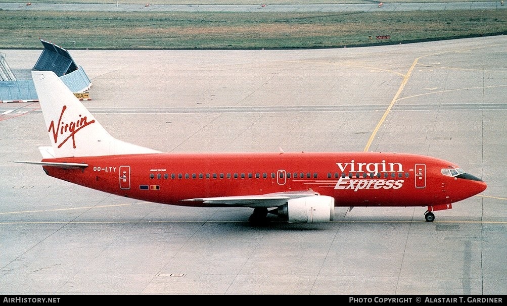 Aircraft Photo of OO-LTY | Boeing 737-3Y0 | Virgin Express | AirHistory.net #54496