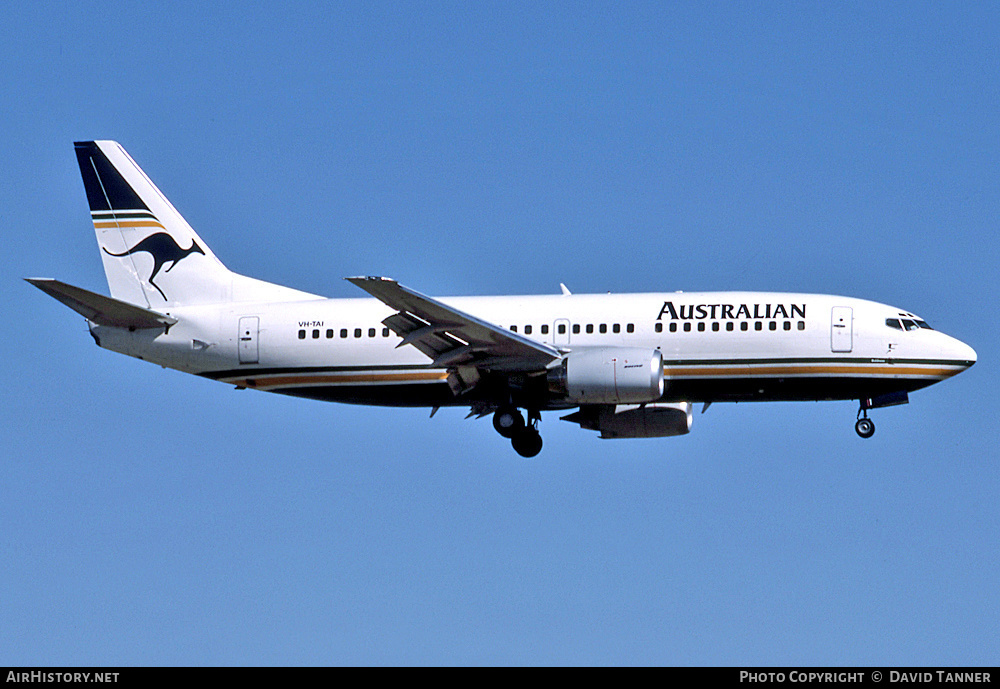 Aircraft Photo of VH-TAI | Boeing 737-376 | Australian Airlines | AirHistory.net #54546